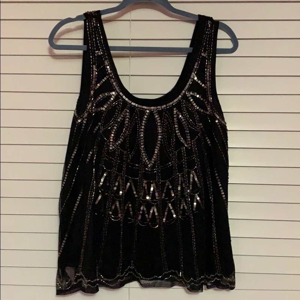 Sequin tank top